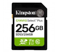 Карта пам'яті Kingston 256GB SDXC class 10 UHS-I V10 A1 Canvas Select Plus (SDS3/256GB)