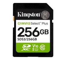 Карта пам'яті Kingston 256GB SDXC class 10 UHS-I V10 A1 Canvas Select Plus (SDS3/256GB)