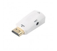 Перехідник HDMI M to VGA F white Voltronic (YT-CA-HDMI(M)/VGA(F))