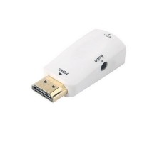 Перехідник HDMI M to VGA F white Voltronic (YT-CA-HDMI(M)/VGA(F))