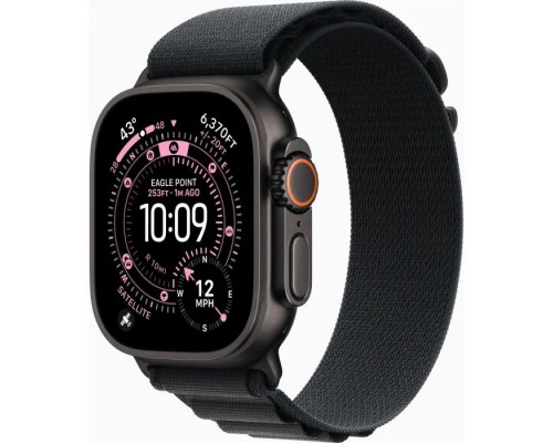 Смарт-годинник Apple Watch Ultra 3 GPS + Cellular 49mm Black Titanium Case with Black Alpine Loop - Medium (MF0V4QP/A)