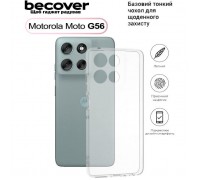 Чохол до мобільного телефона BeCover Silicone Motorola Moto G56 Transparent (713767)
