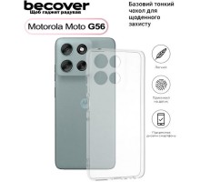 Чохол до мобільного телефона BeCover Silicone Motorola Moto G56 Transparent (713767)
