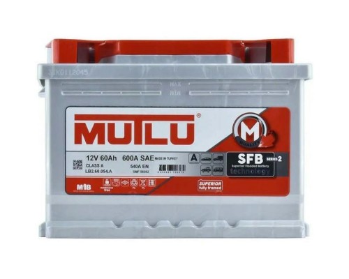 Акумулятор автомобільний MUTLU 6СТ-60 (0) SFB LB2.60.054.A