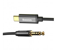 Кабель мультимедійний USB-C to 3.5mm M 1.2m black Baseus (CAM01-01)