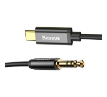 Кабель мультимедійний USB-C to 3.5mm M 1.2m black Baseus (CAM01-01)
