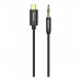 Кабель мультимедійний USB-C to 3.5mm M 1.2m black Baseus (CAM01-01)