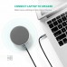 Кабель мультимедійний 3.5mm M to 3.5mm M 0.5m 90° corner AV112 blue Ugreen (60178)