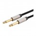 Кабель мультимедійний 6.35mm M to 6.35mm M 2.0m AV128 gray Ugreen (10638)