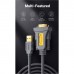 Кабель для передачі даних USB to COM M 3.0m DB9 RS-232 CR104 black Ugreen (20223)