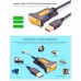 Кабель для передачі даних USB to COM M 3.0m DB9 RS-232 CR104 black Ugreen (20223)