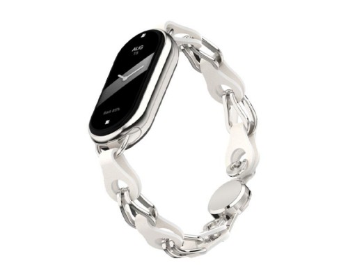 Ремінець до фітнес браслета Armorstandart Chain Wristband для Xiaomi Smart Band 10/9/8 Silver (ARM86889)