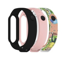 Ремінець до фітнес браслета Armorstandart комплект 3шт Xiaomi Mi Band 7/6/5 RM Cartoon (ARM77053)