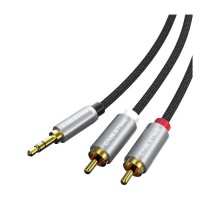 Кабель мультимедійний 3.5mm M to 2xRCA M 3.0m Cabletime (CA914067)