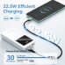 Батарея універсальна Vention 20000 mAh 22.5W Black LED Display Type (FHLB0)