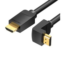 Кабель мультимедійний HDMI M to HDMI M 1.0m 4K60Hz 90° corner black Vention (AAQBF)