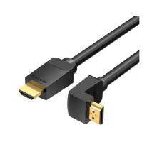 Кабель мультимедійний HDMI M to HDMI M 1.5m 4K60Hz 90° corner black Vention (AAQBG)