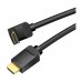 Кабель мультимедійний HDMI M to HDMI M 1.5m 4K60Hz 90° corner black Vention (AAQBG)