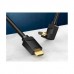 Кабель мультимедійний HDMI M to HDMI M 1.5m 4K60Hz 90° corner black Vention (AAQBG)