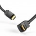Кабель мультимедійний HDMI M to HDMI M 3.0m 4K60Hz 90° corner black Vention (AAQBI)