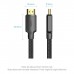 Кабель мультимедійний HDMI M to HDMI M 2.0m 4K60Hz cotton braided black Vention (ALLBH)