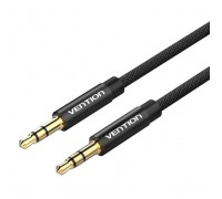 Кабель мультимедійний 3.5mm M to 3.5mm M 1.0m fabric black Vention (BAGBF)
