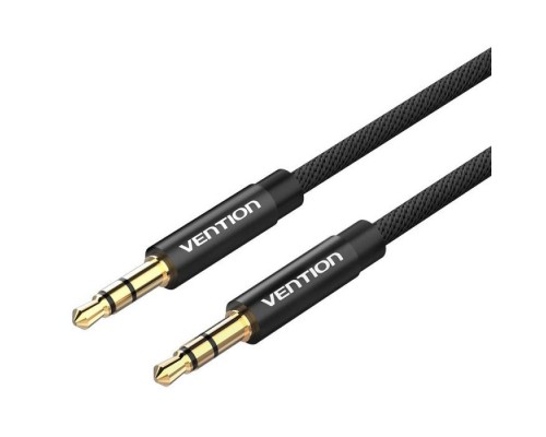 Кабель мультимедійний 3.5mm M to 3.5mm M 1.0m fabric black Vention (BAGBF)