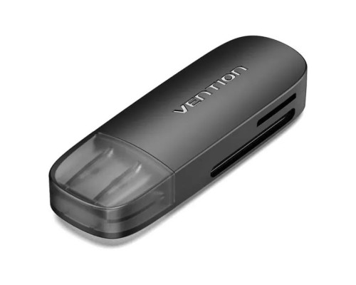 Зчитувач флеш-карт Vention USB 3.0 to SD+TF Black Dual Drive Letter (CLGB0)
