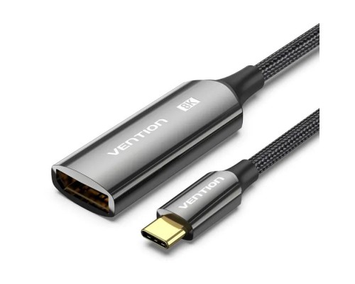 Кабель мультимедійний USB-C to DisplayPort M 0.25m 8K black Vention (CRGBC)