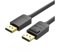 Кабель мультимедійний DisplayPort M to DisplayPort M 1.5m 4K60Hz black Vention (HACBG)