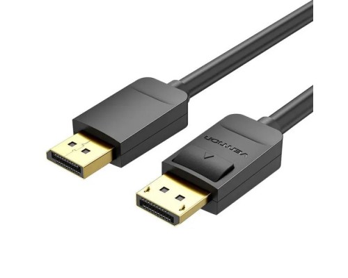 Кабель мультимедійний DisplayPort M to DisplayPort M 1.5m 4K60Hz black Vention (HACBG)