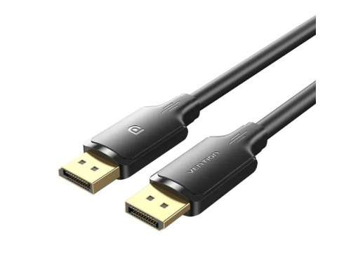 Кабель мультимедійний DisplayPort M to DisplayPort M 1.0m 4K60Hz black Vention (HAKBF)