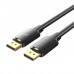 Кабель мультимедійний DisplayPort M to DisplayPort M 1.0m 4K60Hz black Vention (HAKBF)