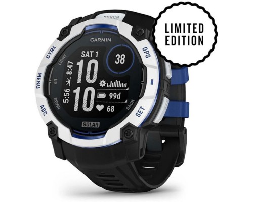 Смарт-годинник Garmin Instinct 3, 50mm, Solar, Whitestone with Black Band, GPS смарт-годинник (010-02935-03)