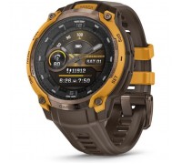Смарт-годинник Garmin Instinct Crossover AMOLED, BronzeSunburst/Cocoa, GPS смарт-годинник (010-03398-01)