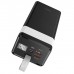 Батарея універсальна HOCO 40000mAh Powermaster PD/20W, QC/22.5W, Lamp, Black (J86 / 714737)