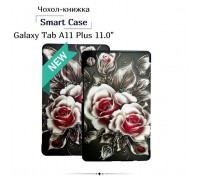 Чохол до планшета BeCover Smart Case Samsung Galaxy Tab A11 Plus SM-X236B 11.0" Black Rose (714013)