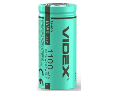 Акумулятор 18350 1100mAh bulk/1шт Videx (18350/1100/1B)