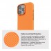 Чохол до мобільного телефона Armorstandart LikeCarbon2 MagCase Apple iPhone 16 Pro Kevlar Orange (ARM88596)