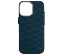 Чохол до мобільного телефона Armorstandart LikeCarbon2 MagCase Apple iPhone 17 Kevlar Dark Blue (ARM88613)