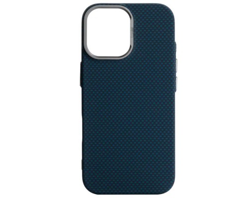 Чохол до мобільного телефона Armorstandart LikeCarbon2 MagCase Apple iPhone 17 Kevlar Dark Blue (ARM88613)