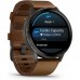 Смарт-годинник Garmin Venu 4 (45mm), Black w/ Slate + Leather, GPS смарт-годинник (010-03014-03)