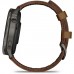 Смарт-годинник Garmin Venu 4 (45mm), Black w/ Slate + Leather, GPS смарт-годинник (010-03014-03)