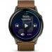 Смарт-годинник Garmin Venu 4 (45mm), Black w/ Slate + Leather, GPS смарт-годинник (010-03014-03)