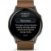 Смарт-годинник Garmin Venu 4 (45mm), Black w/ Slate + Leather, GPS смарт-годинник (010-03014-03)
