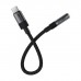 Перехідник USB-C to 3.5mm F 0.15m DAC audio black Acefast (6974316285281)