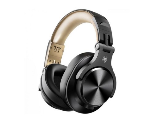Навушники OneOdio Fusion A70 Bluetooth+3,5мм/6,35мм Black/Gold (A70 Black Gold)