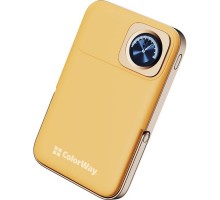 Батарея універсальна ColorWay 10 000 mAh PD/22.5W, 15W MagSafe & Watch Wireless Amber (CW-PB100LPA2Y-WPDD)