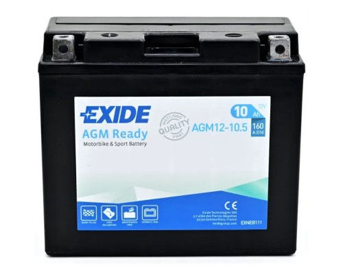 Акумулятор автомобільний EXIDE Ready AGM 10Ah (+/-) (160EN) (AGM12-10.5)
