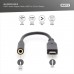 Перехідник USB-C M to 3.5mm F 0.2m Digitus (AK-300321-002-S)